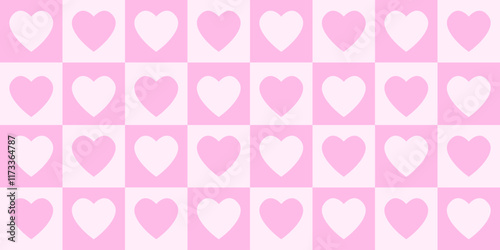 Valentines Day Love Heart Seamless Pattern Print