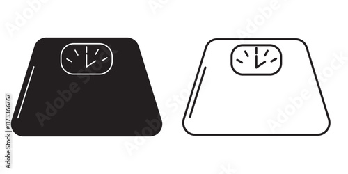 Print scale icon Thin line vector design