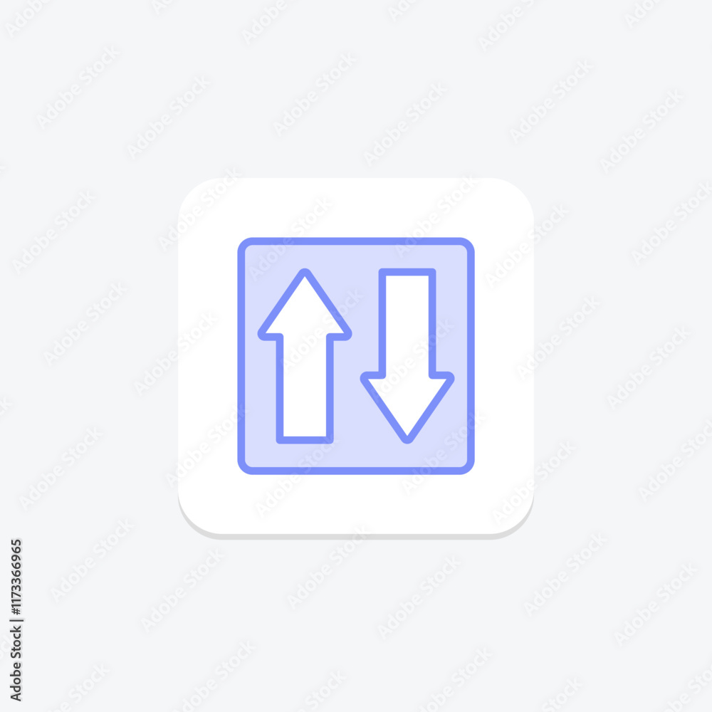 Arrow Up Down duotone line icon , vector, pixel perfect, illustrator file Arrow Up Down duotone line icon , vector, pixel perfect, illustrator file