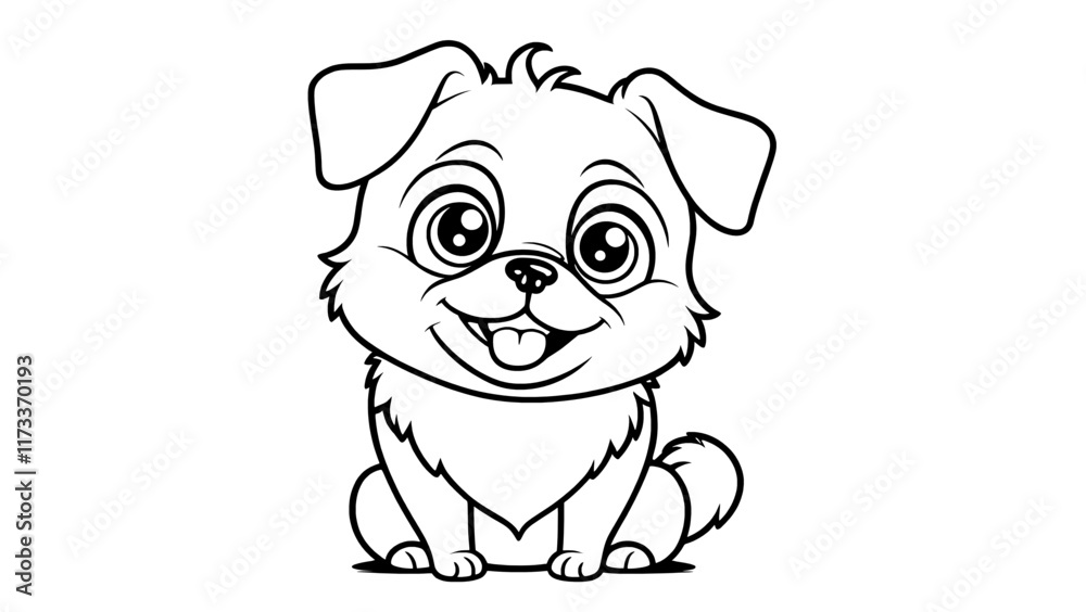 Obraz premium cartoon illustration dog cartoon illustration 