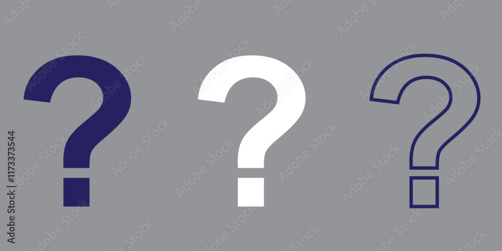 Print Question mark icon symbol, vector illustration Print Question mark icon symbol, vector illustration