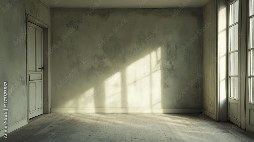 Obraz premium empty modern room with old wall 