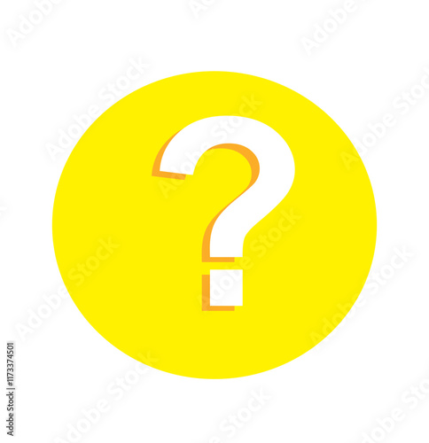 Print Three Question Marks Isolated Vector Illustration