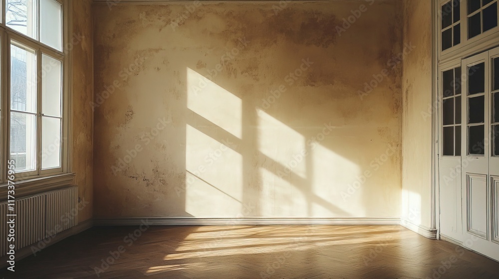 Obraz premium empty modern room with old wall 