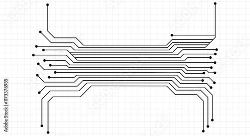 Abstract computer microprocessor circuit board vector background. 