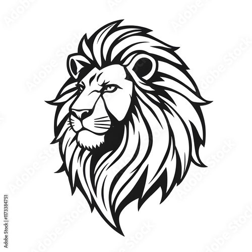 Wallpaper Mural lion head vector Torontodigital.ca