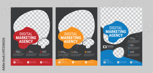 creative marketing flyer layout