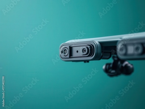 Macro shot of the wing s aileron actuator, allowing precise control of the plane s roll during flight