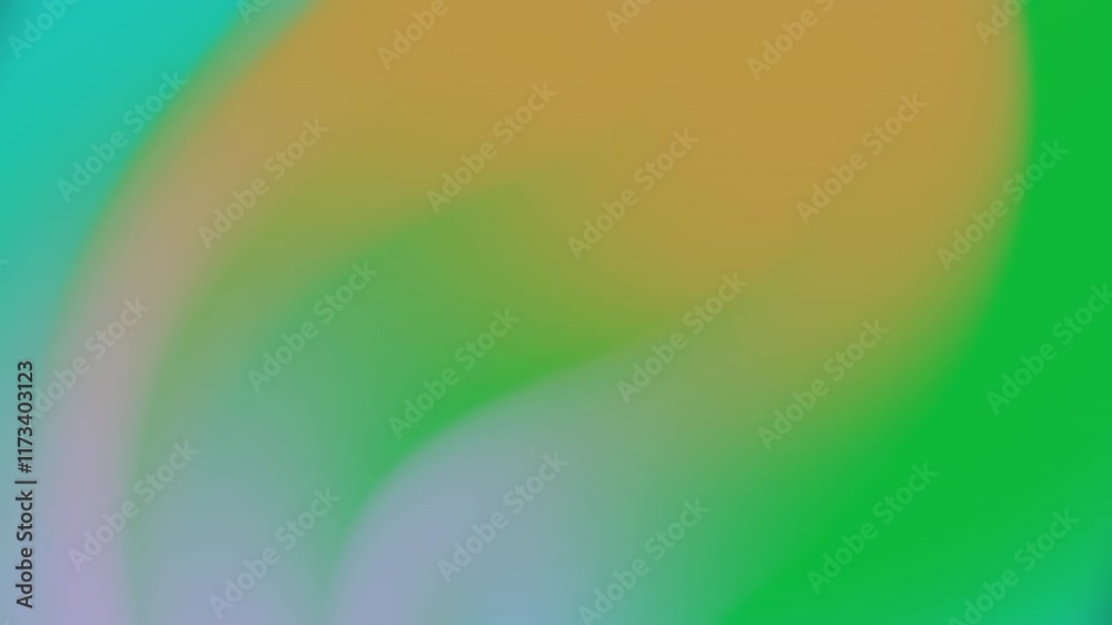 Fond abstrait avec des tons verts, bleus et or tourbillonnant doucement. Convient aux projets de conception, aux impressions, aux fonds d'écran et aux présentations créatives.