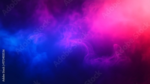 Atmospheric Abstract Background with Blue and Magenta Haze - made with Generative AI photo