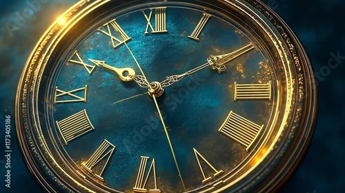 An analogue wall clock that rotates to show the hours