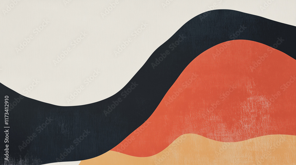 A minimalistic design featuring large smooth curves, abstract minimal background, vibrant colors A minimalistic design featuring large smooth curves, abstract minimal background, vibrant colors