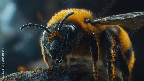 Bee macro photography