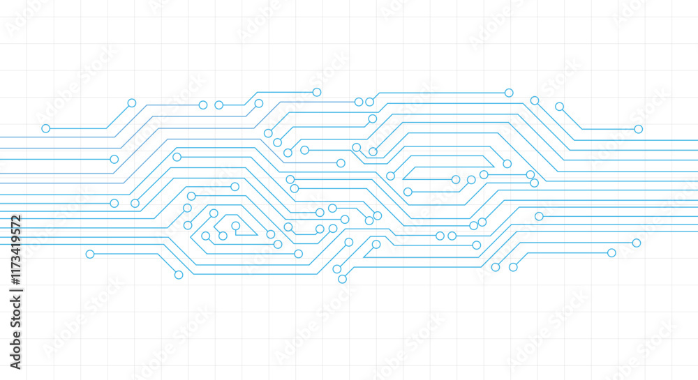 Fototapeta premium Circuit Board Technology Information Pattern Concept Vector Background stock illustration