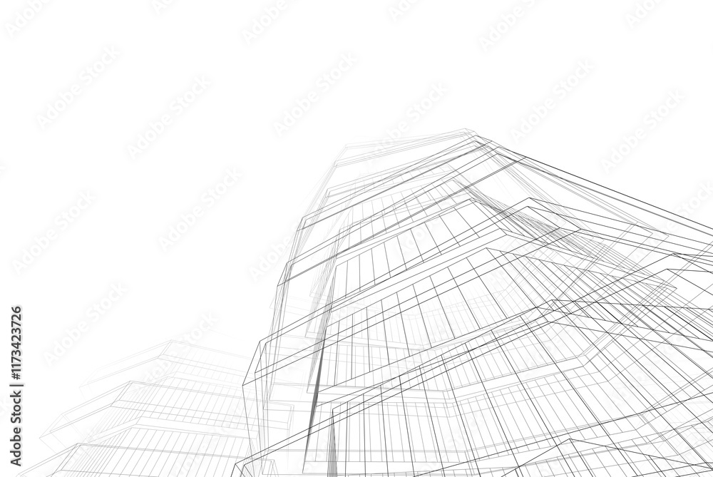 Architectural drawing 3d rendering sketch project Architectural drawing 3d rendering sketch project