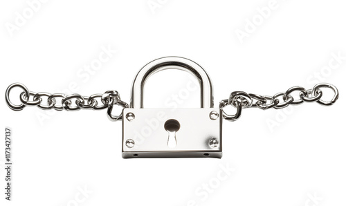 Untitled design - a padlock flanked by two straight chains sizes isolated on a transparent background (3)