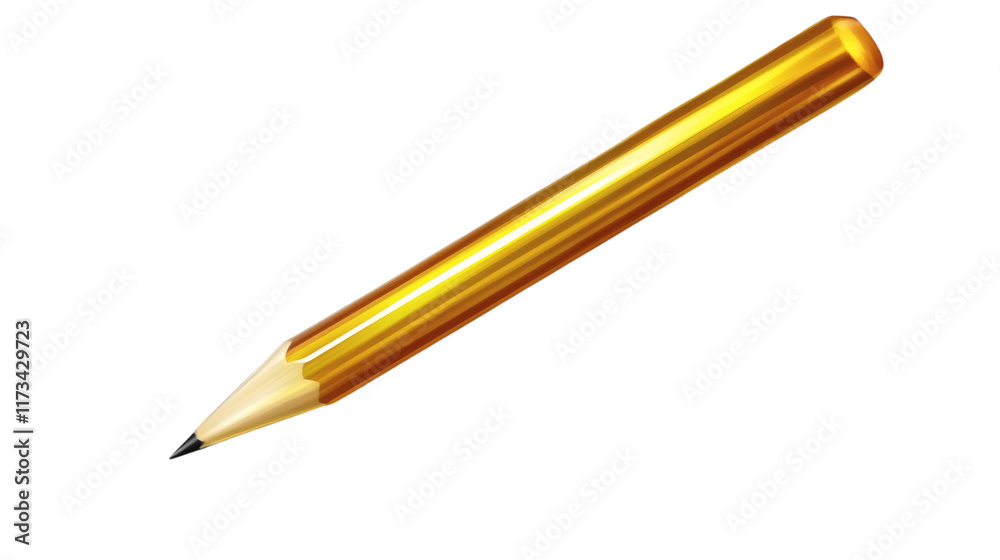yellow Pencil, school office tool for drawing and writing isolated on white transparent background yellow Pencil, school office tool for drawing and writing isolated on white transparent background