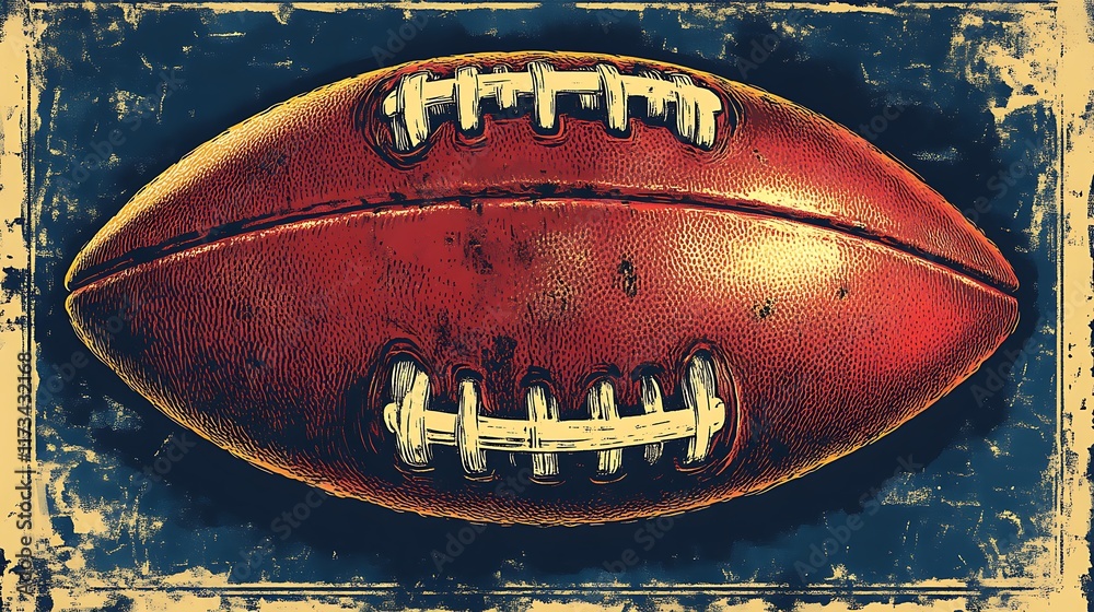 Vintage American Football Graphic Design