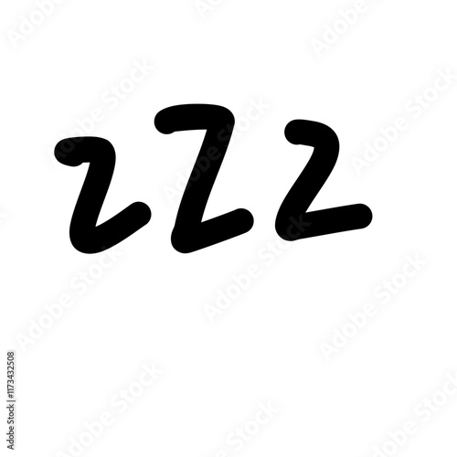 Zzz bed sleep snore icons snooze nap Z sound 