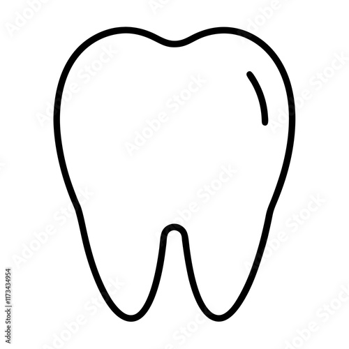 tooth icon on white