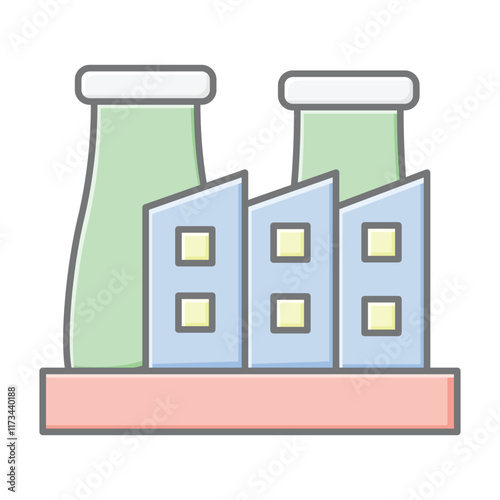 Geothermal energy lineal color icon , vector, pixel perfect, illustrator file 
