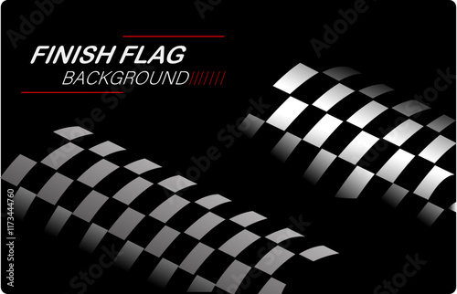 Svg vector flat racing checkered flag background