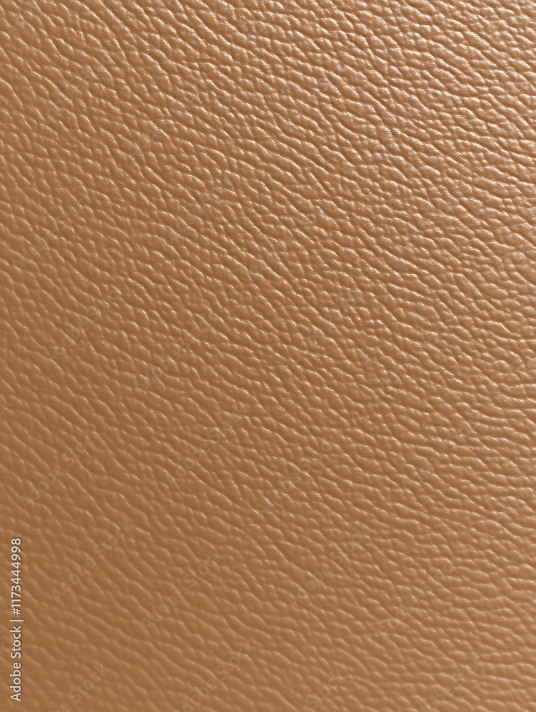 Close-up of light brown textured leather. Close-up of light brown textured leather.