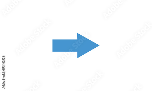 Free Download Abstract Directional arrow signal icon. Blue color simple straight arrow pointing to the right on black background. Right-Pointing Arrow.	 - GFXLoad