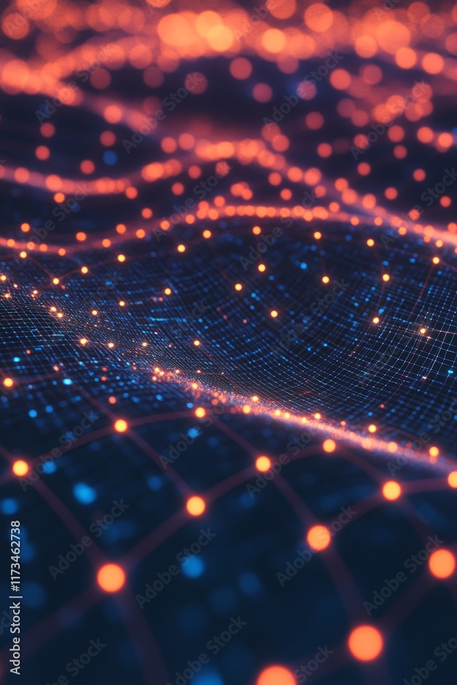 Futuristic Digital Background with Glowing Data Points and Tech-Inspired Wave Patterns for Creative Projects Futuristic Digital Background with Glowing Data Points and Tech-Inspired Wave Patterns for Creative Projects