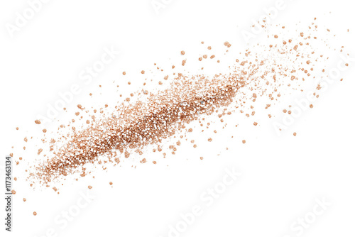 Wallpaper Mural a Small particles of brown sand flying isolated on a transparent background  Torontodigital.ca