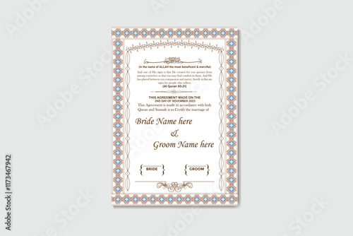 Marriage Certificate Template Design