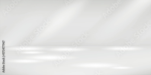 Wallpaper Mural Minimal abstract light gray background for product presentation. Soft shadow and light from windows on white wall. Torontodigital.ca