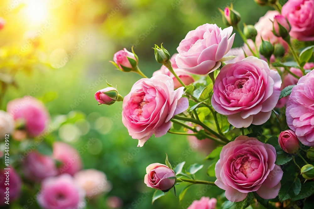 Pink Rose Floral Background: Botanical Holiday Design, Elegant Flower Backdrop for Branding Pink Rose Floral Background: Botanical Holiday Design, Elegant Flower Backdrop for Branding