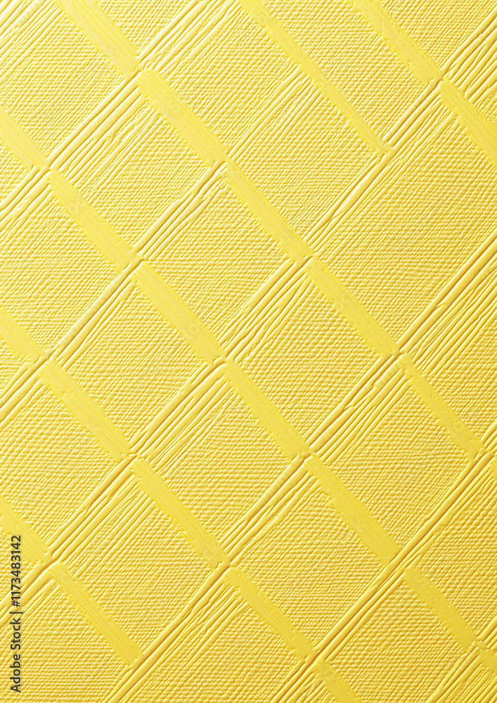 Fototapeta premium embossed diamond pattern on soft yellow canvas