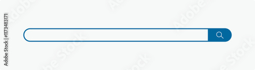 Search box with wide input space. Internet search box.. Search bar web page internet browser button, search box