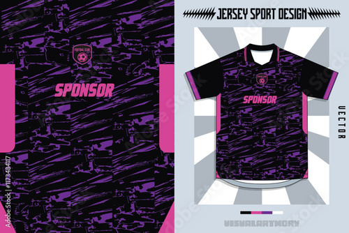 mockup jersey purple sport sublimation design soccer pattern running grunge