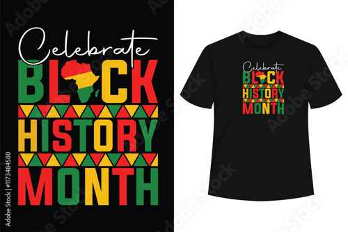 Celebrate Black History Month T-Shirt for Men Women Kids T-Shirt