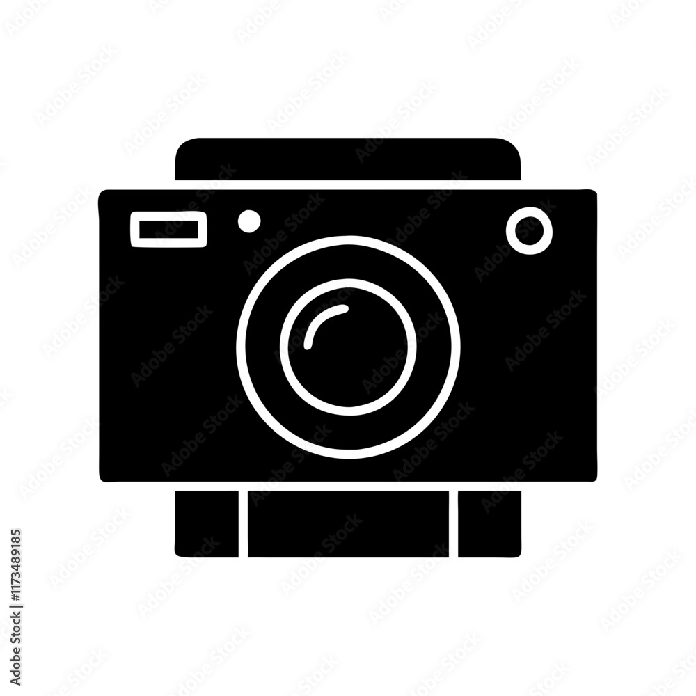 Minimalist Camera Icon Vector for Photography Projects Minimalist Camera Icon Vector for Photography Projects