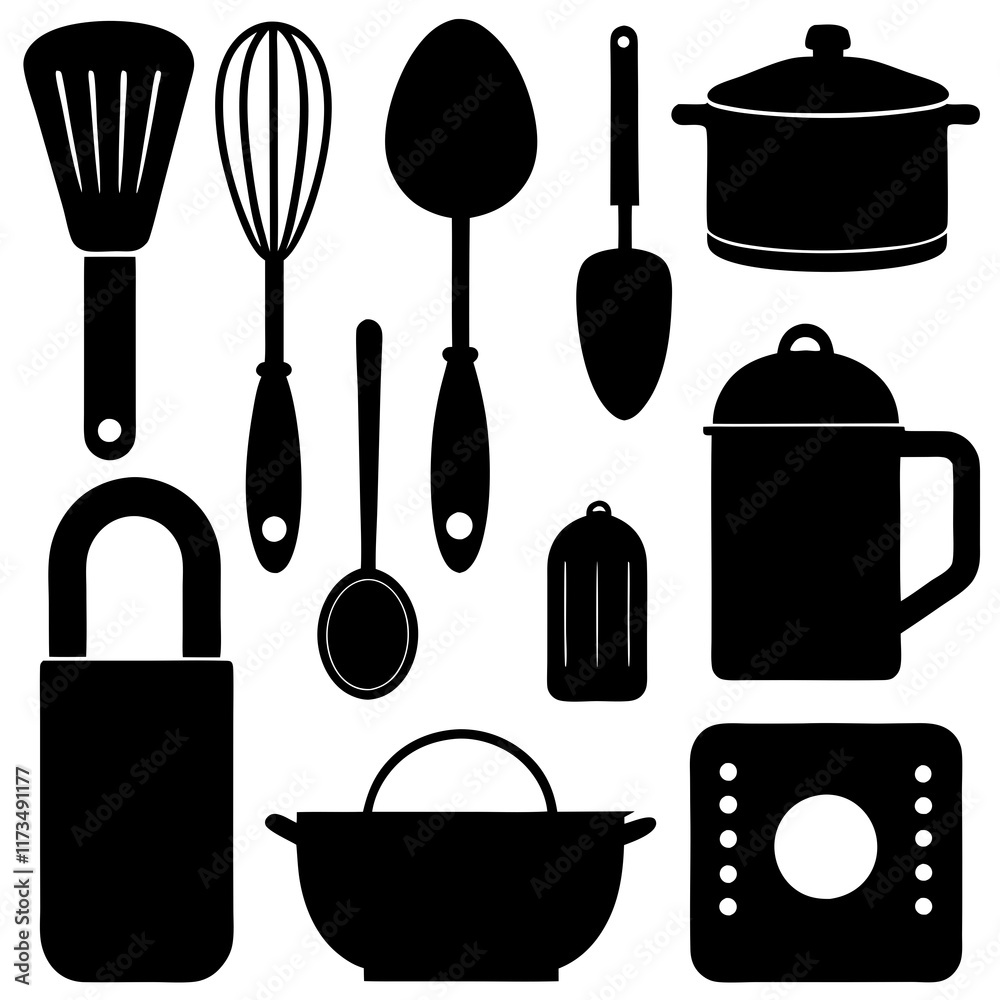 set of kitchen utensils set of kitchen utensils
