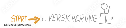 Versicherung Banner Start Text Band