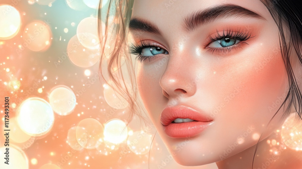 Festive glow bokeh featuring overlapping circles of light in pastel tones, evoking warmth and celebration Festive glow bokeh featuring overlapping circles of light in pastel tones, evoking warmth and celebration