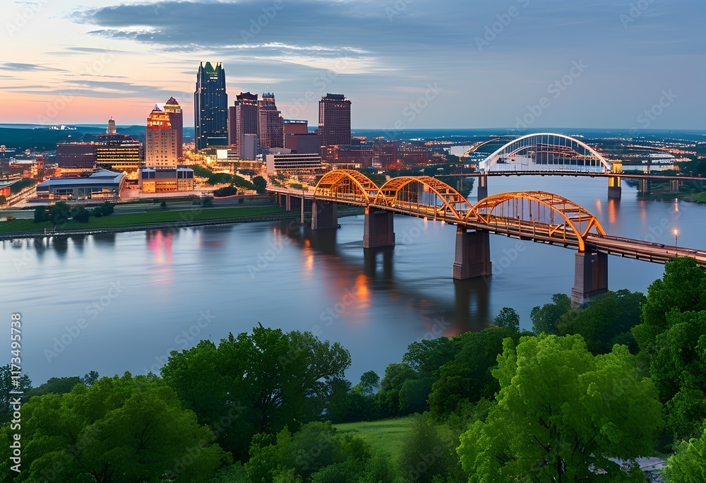 Naklejka premium Chattanooga Tennessee