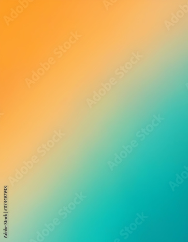 Abstract Orange and Teal Gradient Background   Modern  Smooth  Colorful  Soft  Blurred  Te
