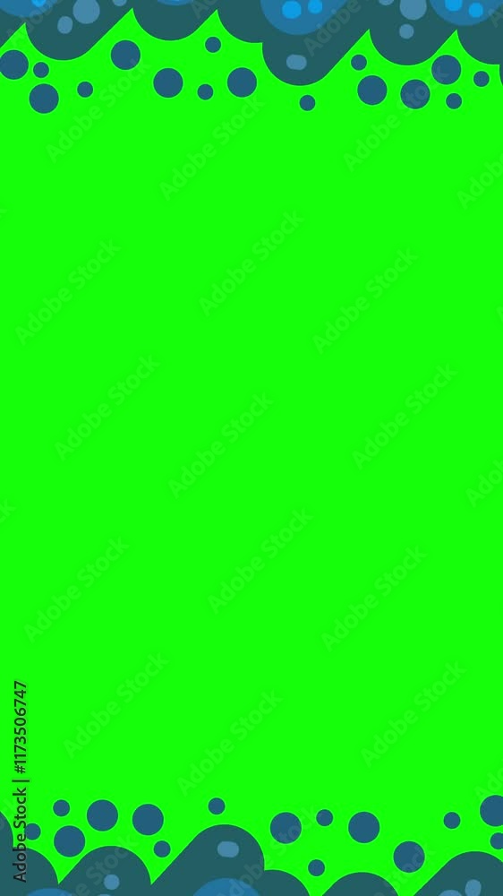 vertical video random blue particles top and bottom position moving opposite each other against a green screen background vertical video random blue particles top and bottom position moving opposite each other against a green screen background
