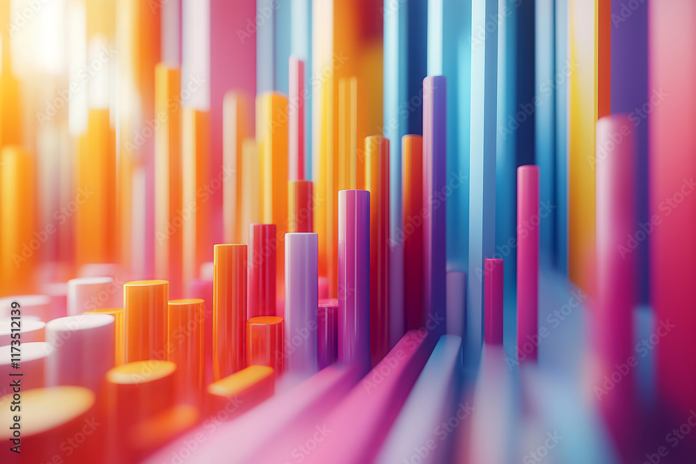 Colorful bars and lines represent various business metrics in a modern design. Business charts and graphs in clean design. Data analysis and statistics in clean modern infographic design Colorful bars and lines represent various business metrics in a modern design. Business charts and graphs in clean design. Data analysis and statistics in clean modern infographic design