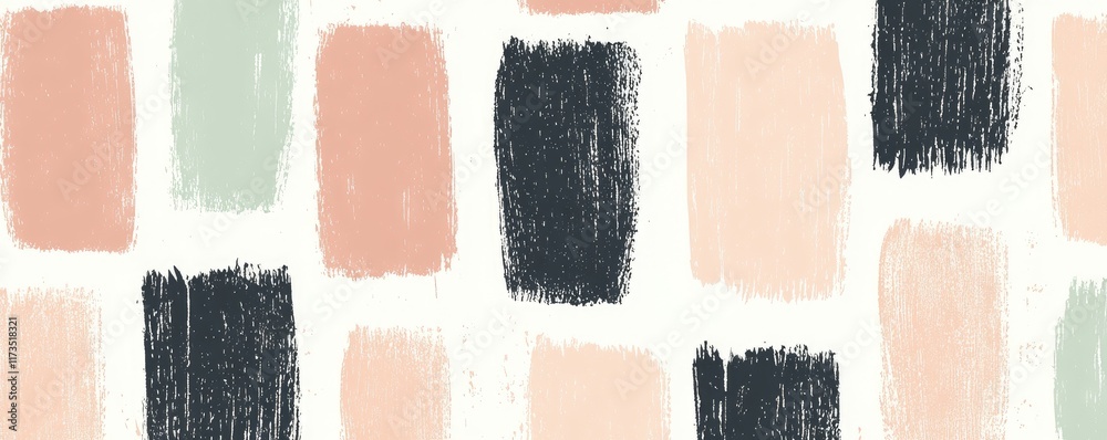 Fototapeta premium Abstract brushstroke pattern in soft pastel colors