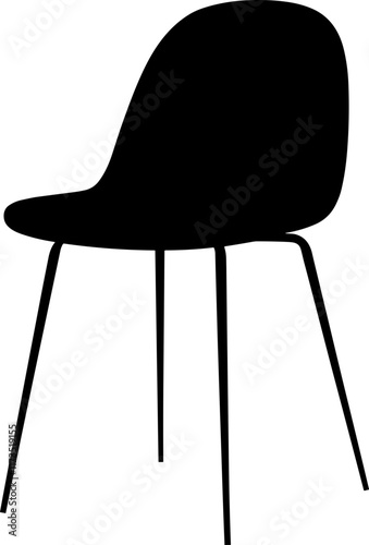 Chair silhouette design illustration