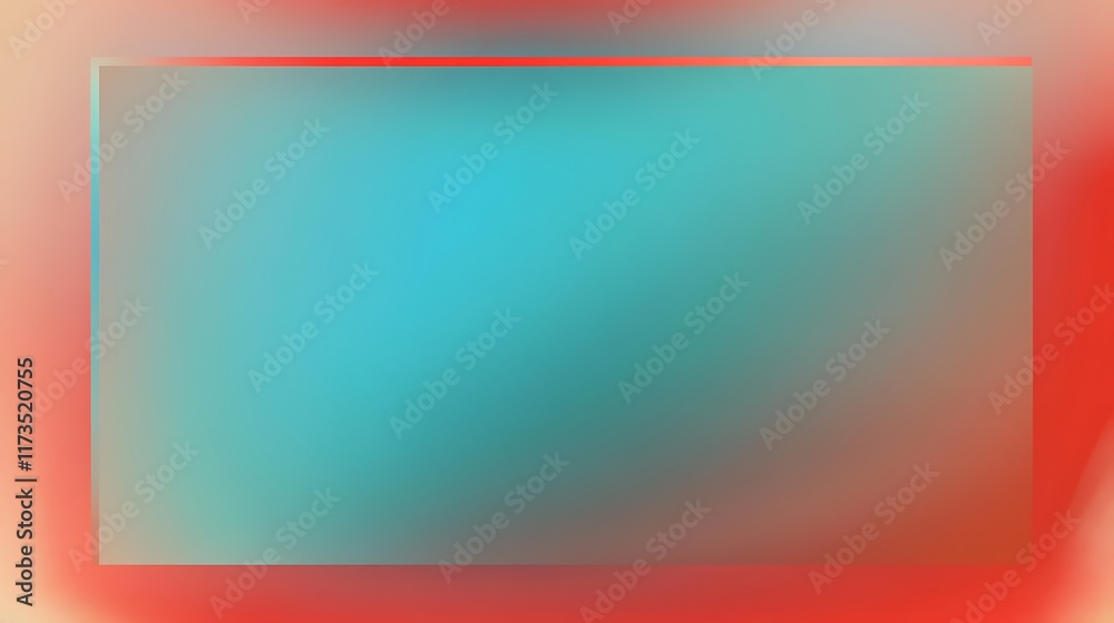 Naklejka premium Abstract Teal and Red Gradient Background Design