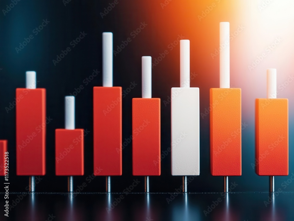 Fototapeta premium Visual analysis of feeder fund strategies, with charts comparing performance across multiple feeder and master fund configurations