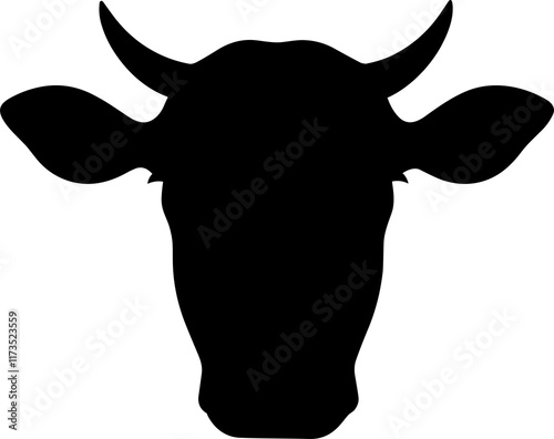 Cow silhouette design illustration photo